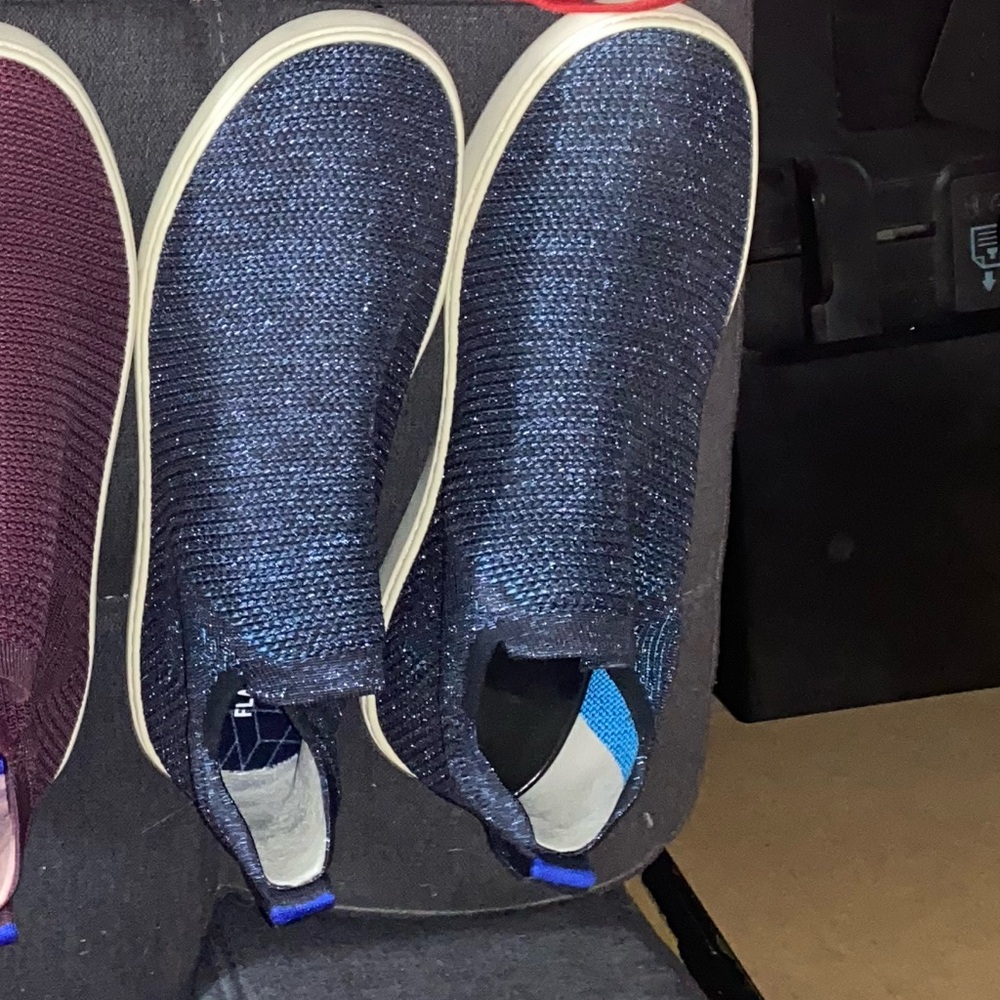 Rothy's metallic navy Sneakers
